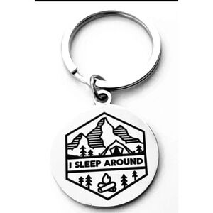 Hike Camp Outdoor Life Keychain